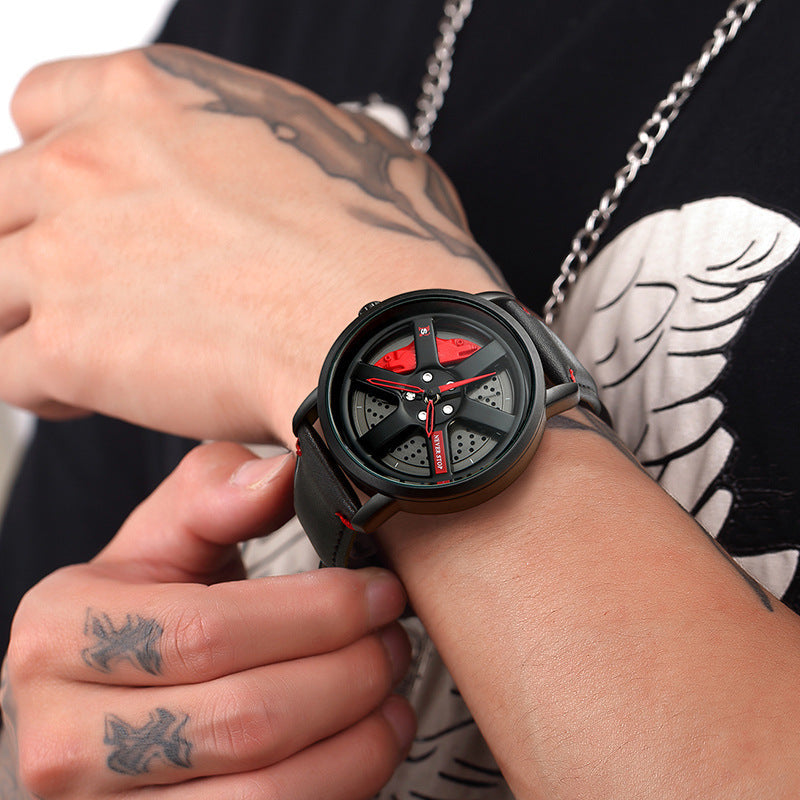 Men's Watch with car disk