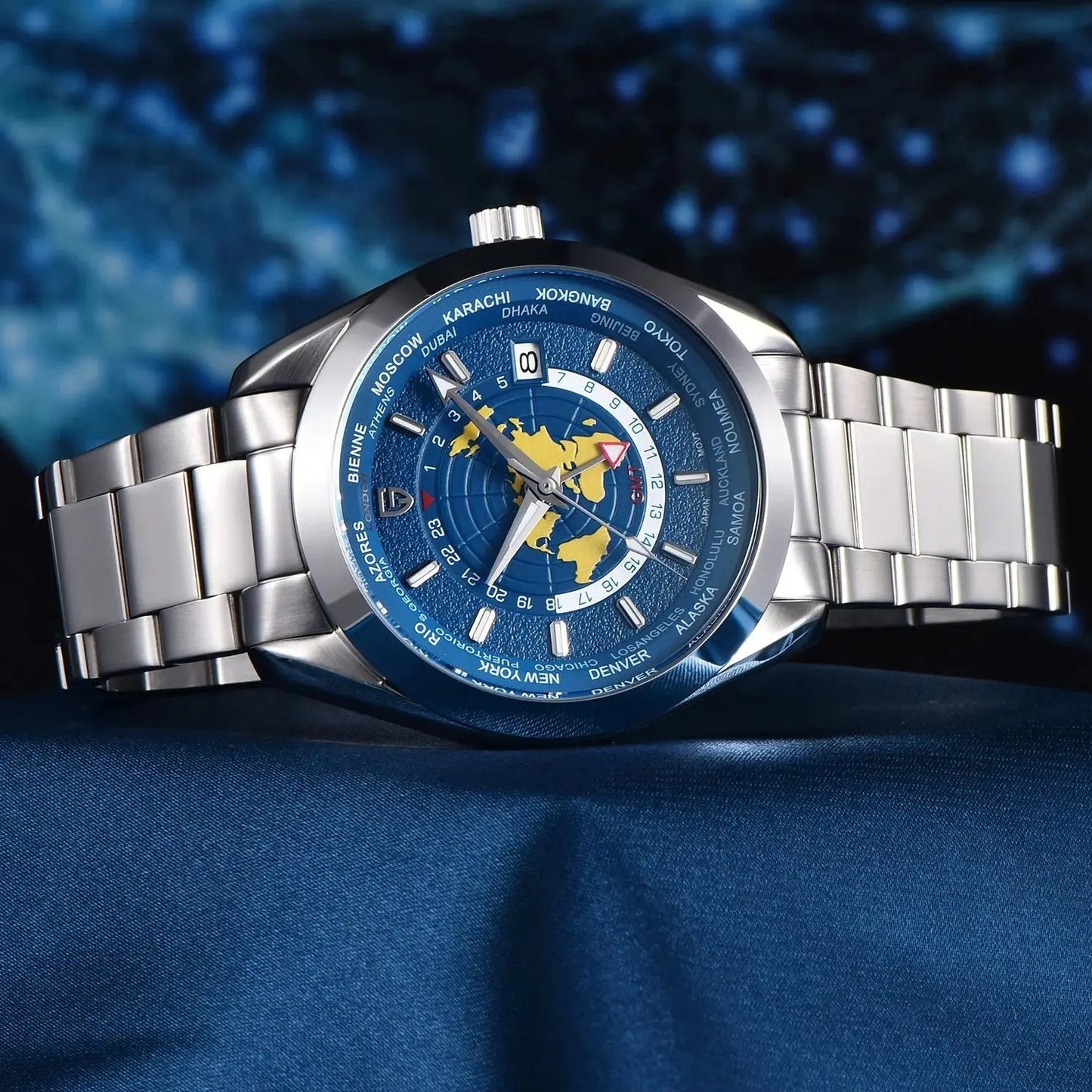 Mechanical GMT Dual Time Zone Watch
