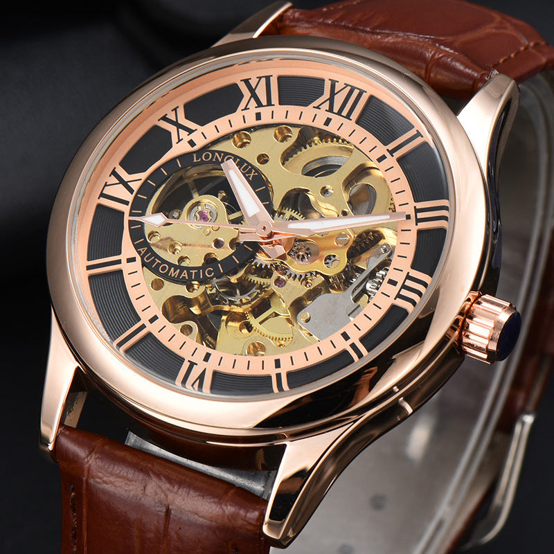 Men's Mechanical Watch Roman Scale