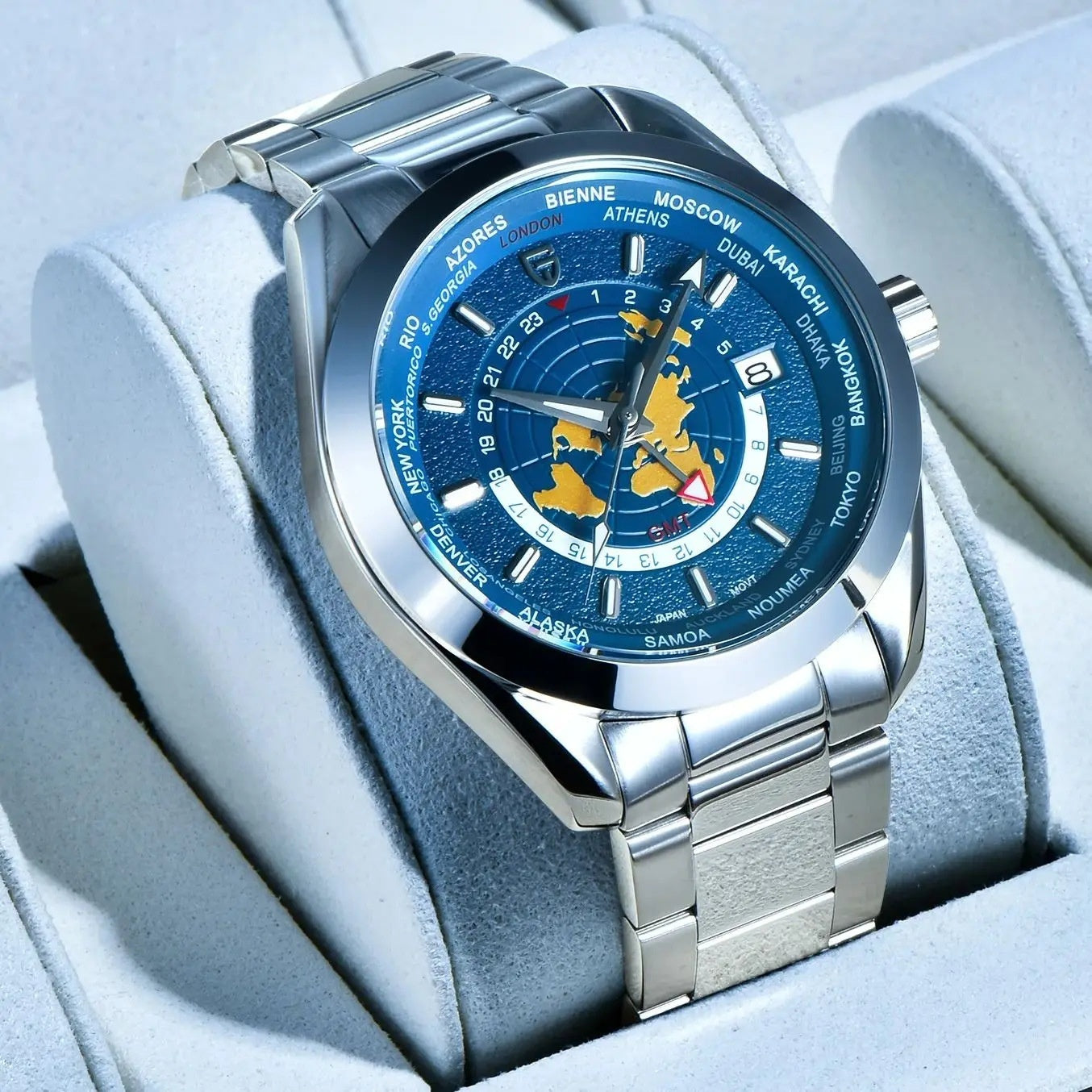 Mechanical GMT Dual Time Zone Watch
