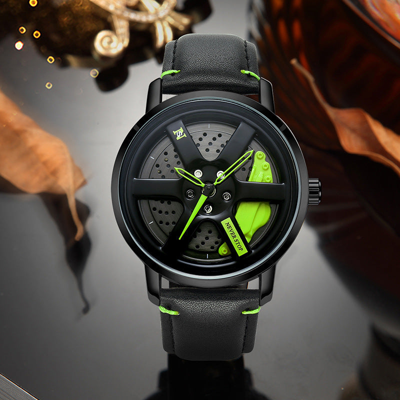 Men's Watch with car disk