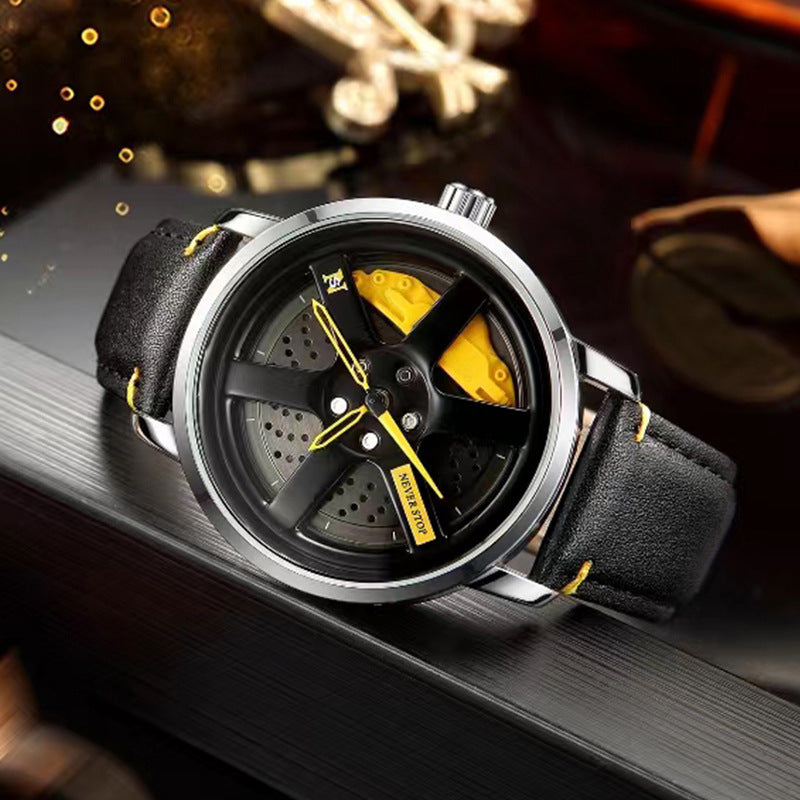Men's Watch with car disk