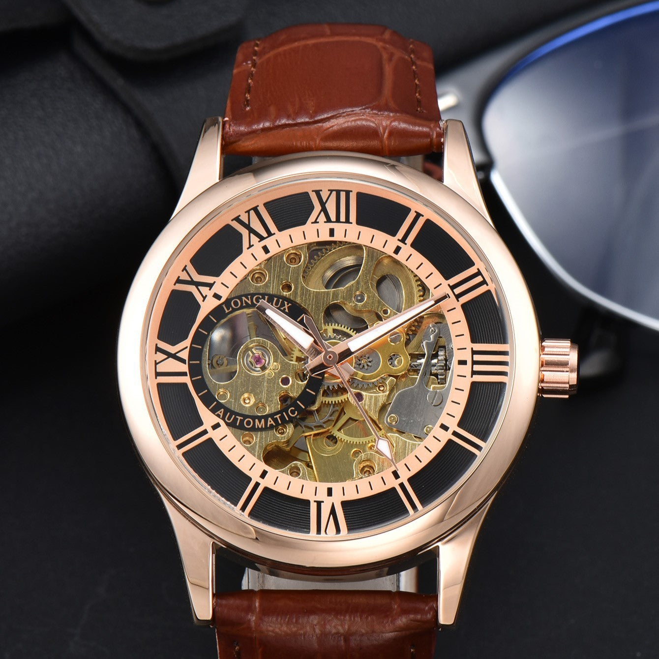 Men's Mechanical Watch Roman Scale