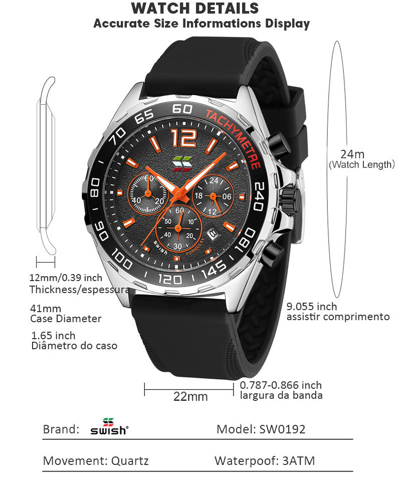 Formula 1 Quartz Six Pin Watch